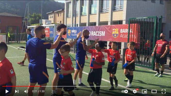 Barça Academy Camp Swiss • Taverne-Lugano 2021 - Entrance Training